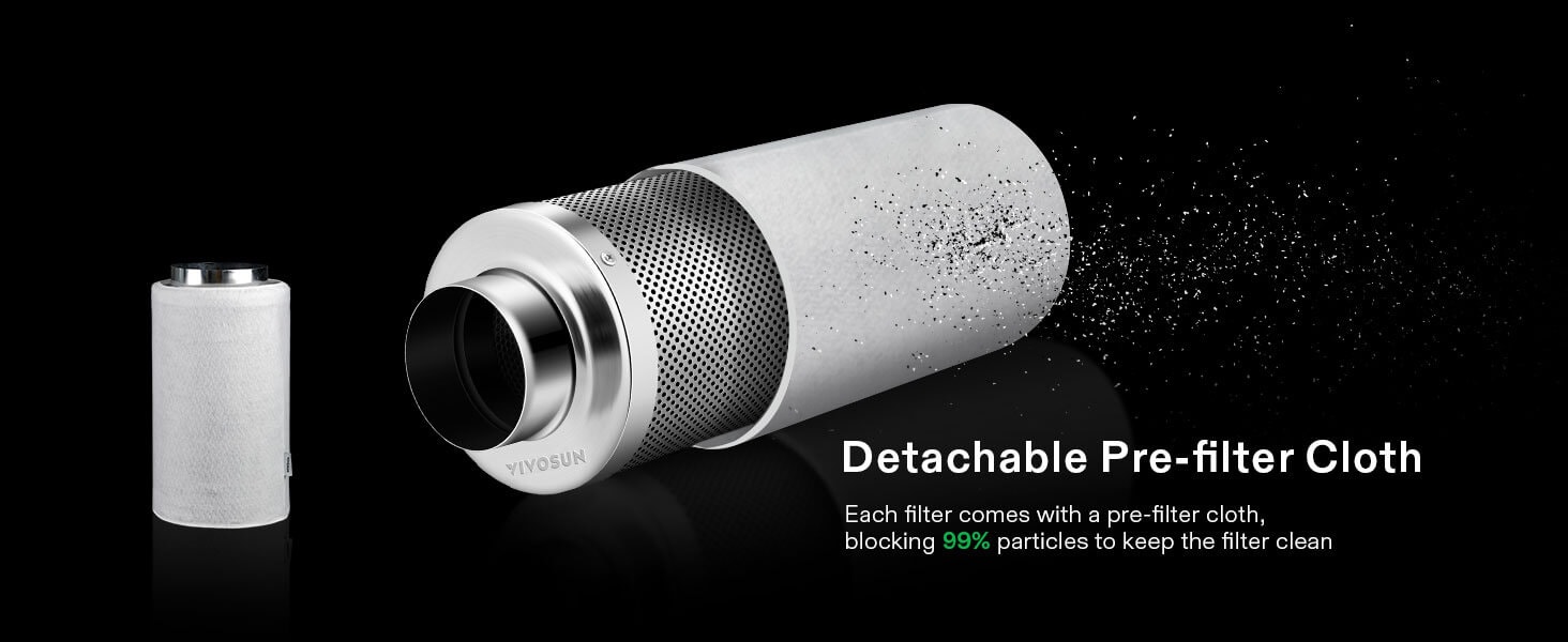 Vivosun 6 Inch Air Carbon Filter for Odor Control