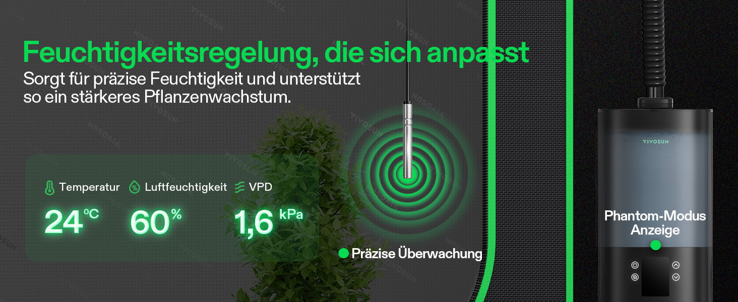 VIVOSUN AeroStream H05 für kontrollierte Luftfeuchtigkeit