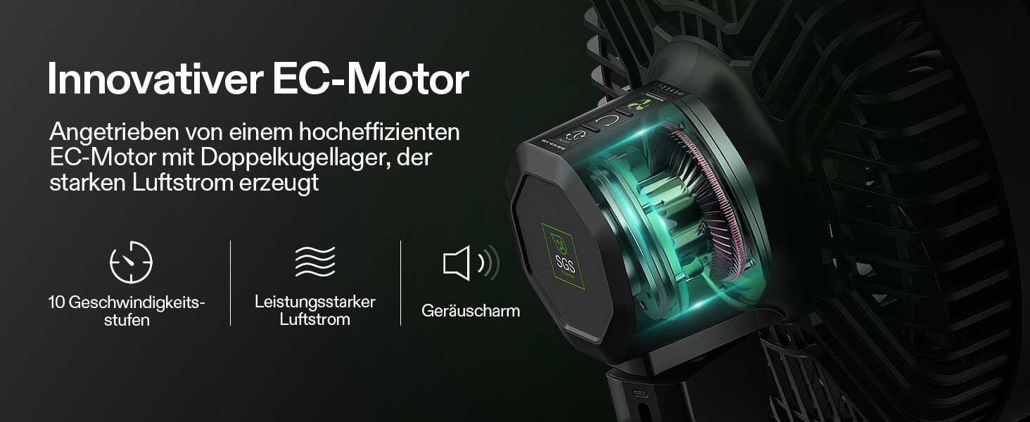 VIVOSUN AeroWave E6 Gen2 smarte Clipventilatoren 150 mm (2er-Pack) – Produktdetail 3