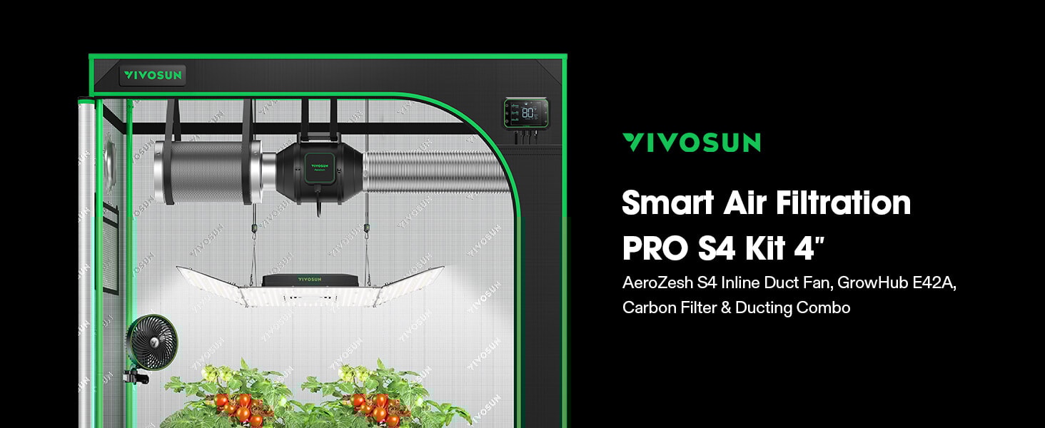VIVOSUN 4インチ換気システム Amazon.co.jp: VIVOSUN グロウテント換気システムキット D4 4インチ