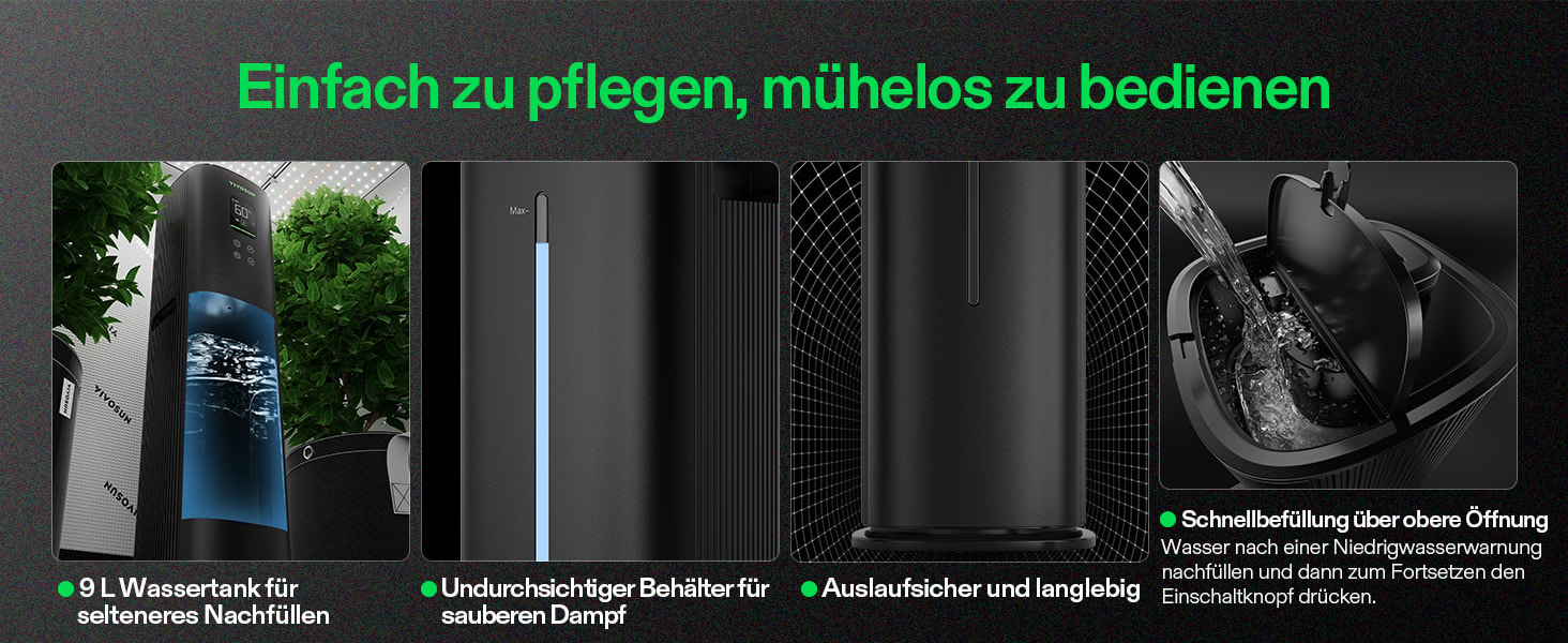 Pflanzenfreundlicher Betrieb des VIVOSUN AeroStream H09