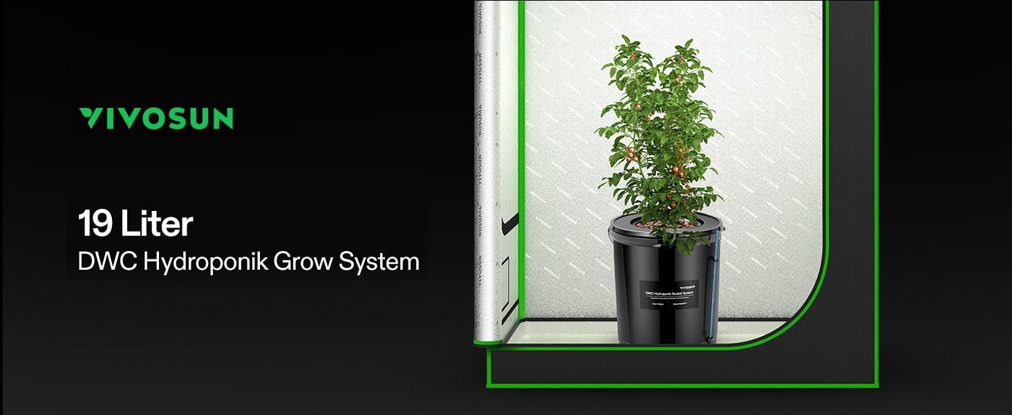 DWC Hydroponiksystem mit 1 Topf 18,9 L – Überblick