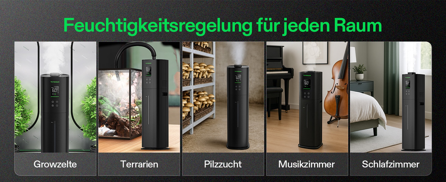 Flexible Nebelführung des VIVOSUN AeroStream H09