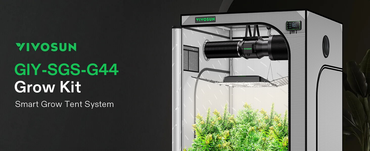 Smart Grow Tent Kit GIY-SGS-G44 4x4, 4-Plant Complete System