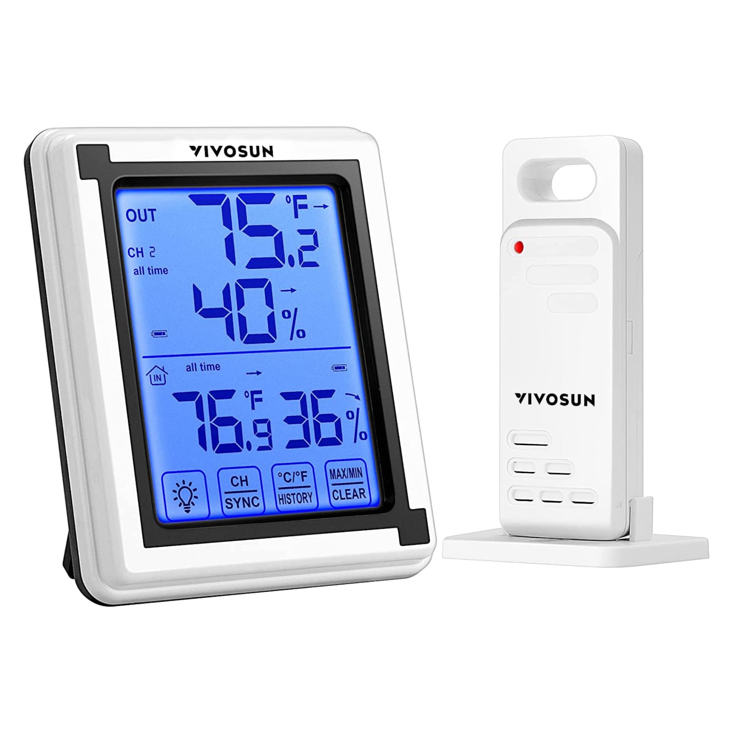 indoor outdoor thermometer and clock
