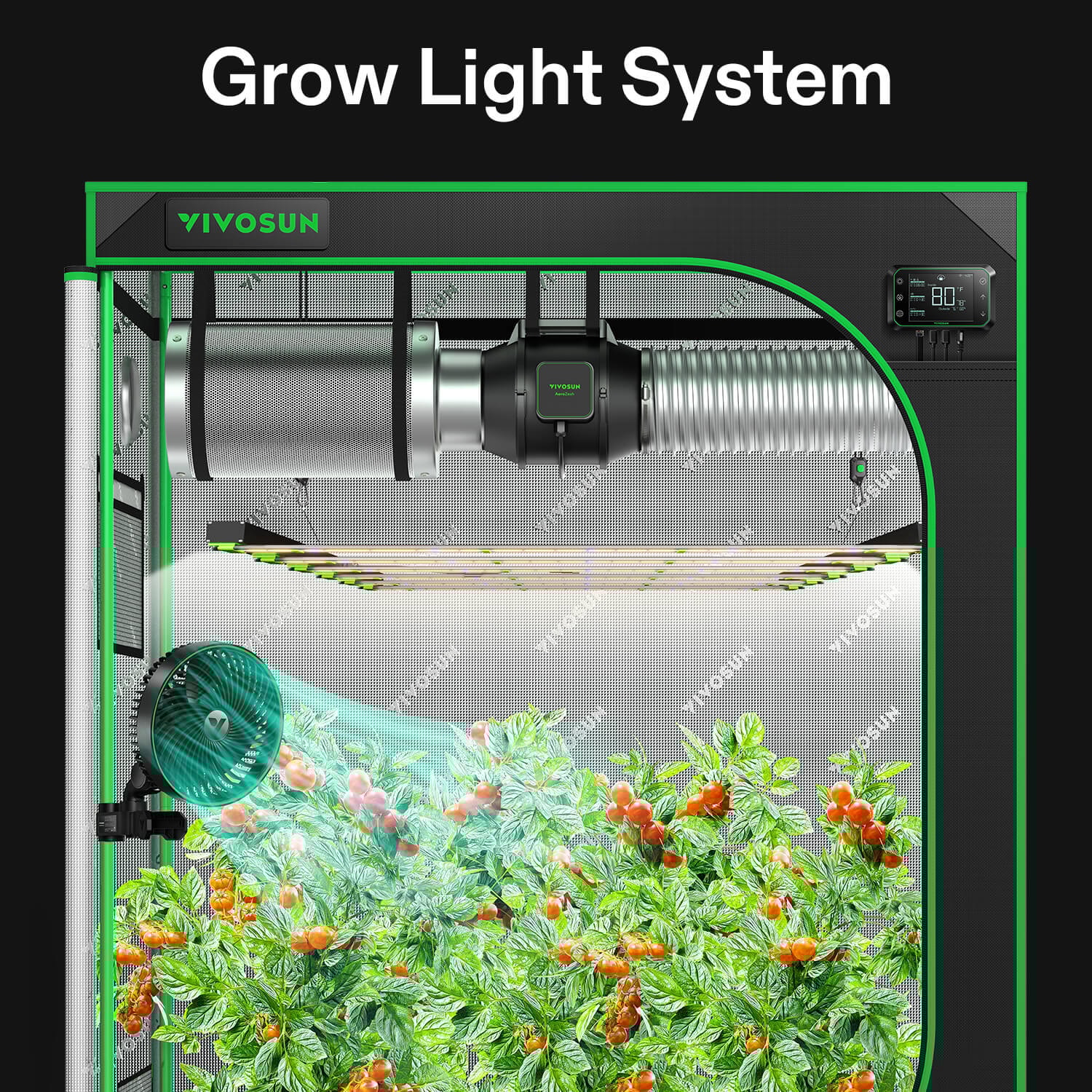 VSFD6500 Full Spectrum LED Grow Light Bar 650W, Detachable Design