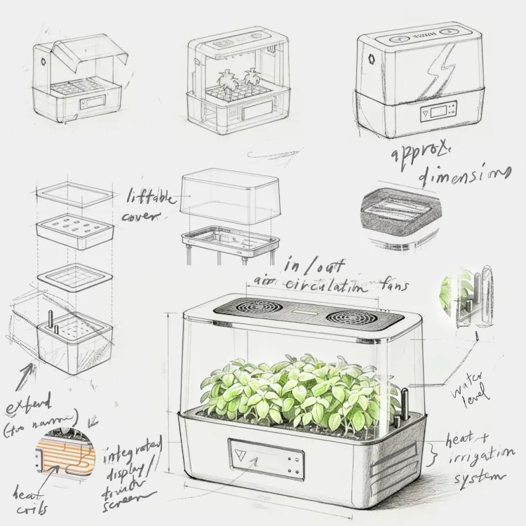 VSeed Smart Seedling Box, All-in-One Seed Starting System with Ebb