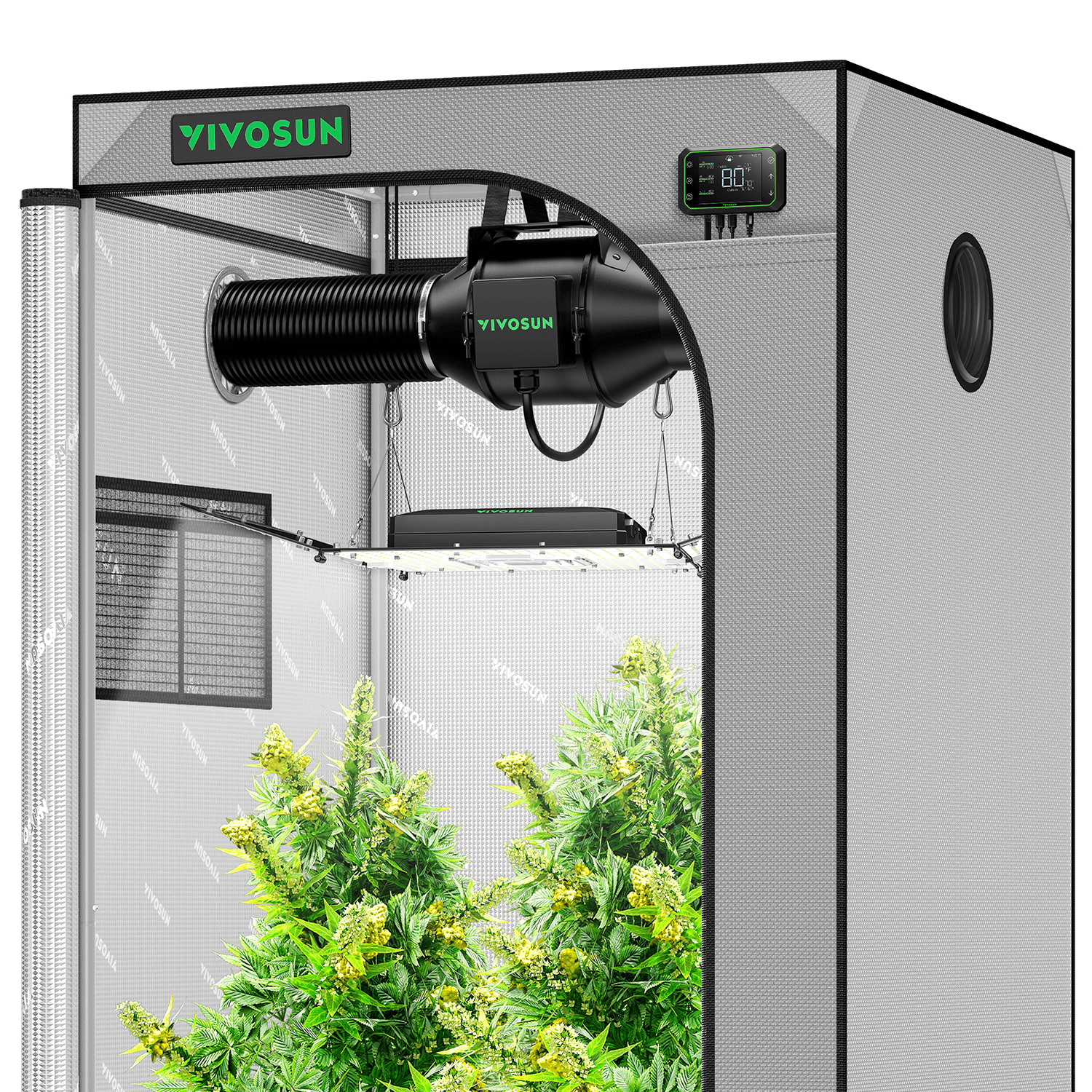 Smart Grow Tent Kit Giy Sgs G X Plant Complete System With Wifi E A Controller W