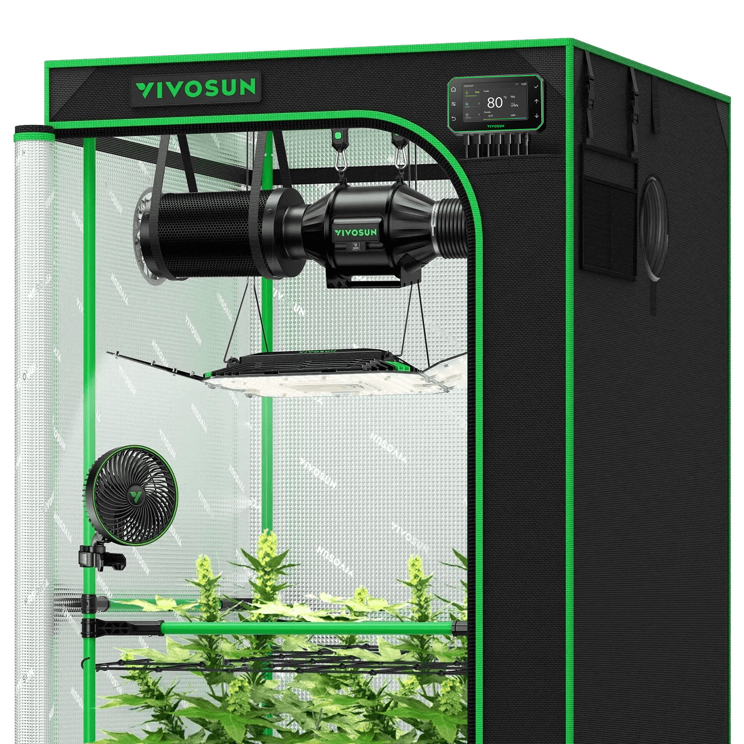 Smart Grow Tent Kit GIY-SGS-33 Pro 3x3, 3-Plant Complete System