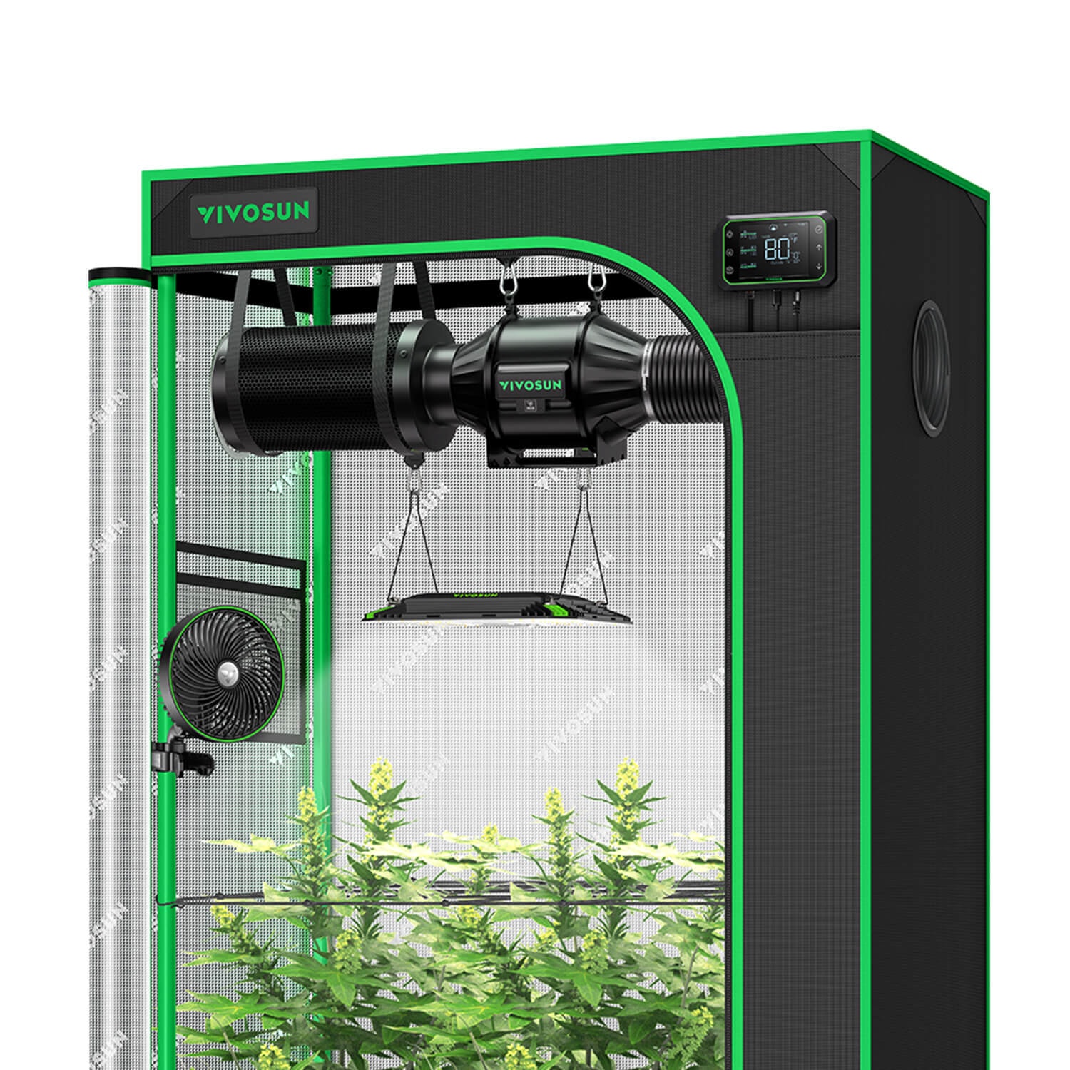  Hydro Plus 2 in 1 Indoor Grow Tent Kit 60''x48''x80