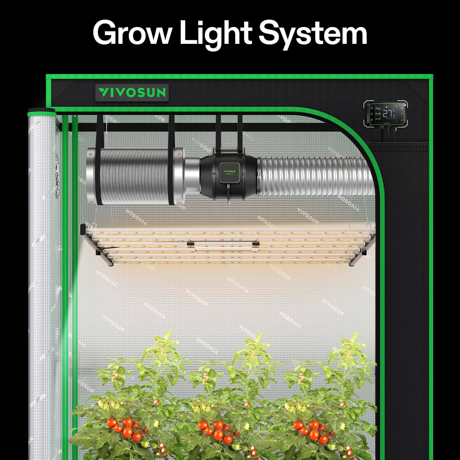 VSFL6450 Full Spectrum LED Grow Light Bar 645W, Foldable Design