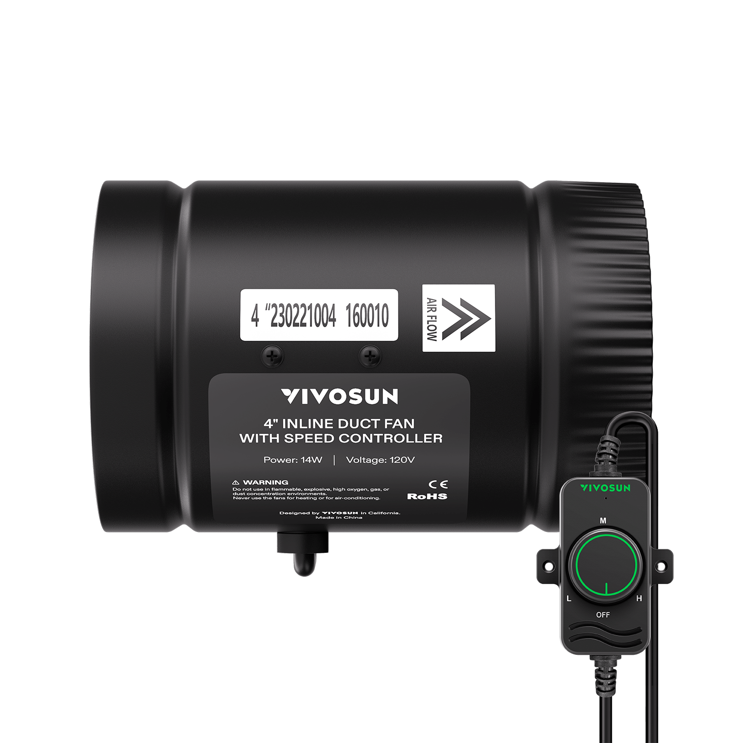 Inline Booster Duct Fan 6 With Speed Controller Low Noise For Grow Tents inline-booster-duct-fan-6-with-speed-controller-low-noise-for-grow-tents