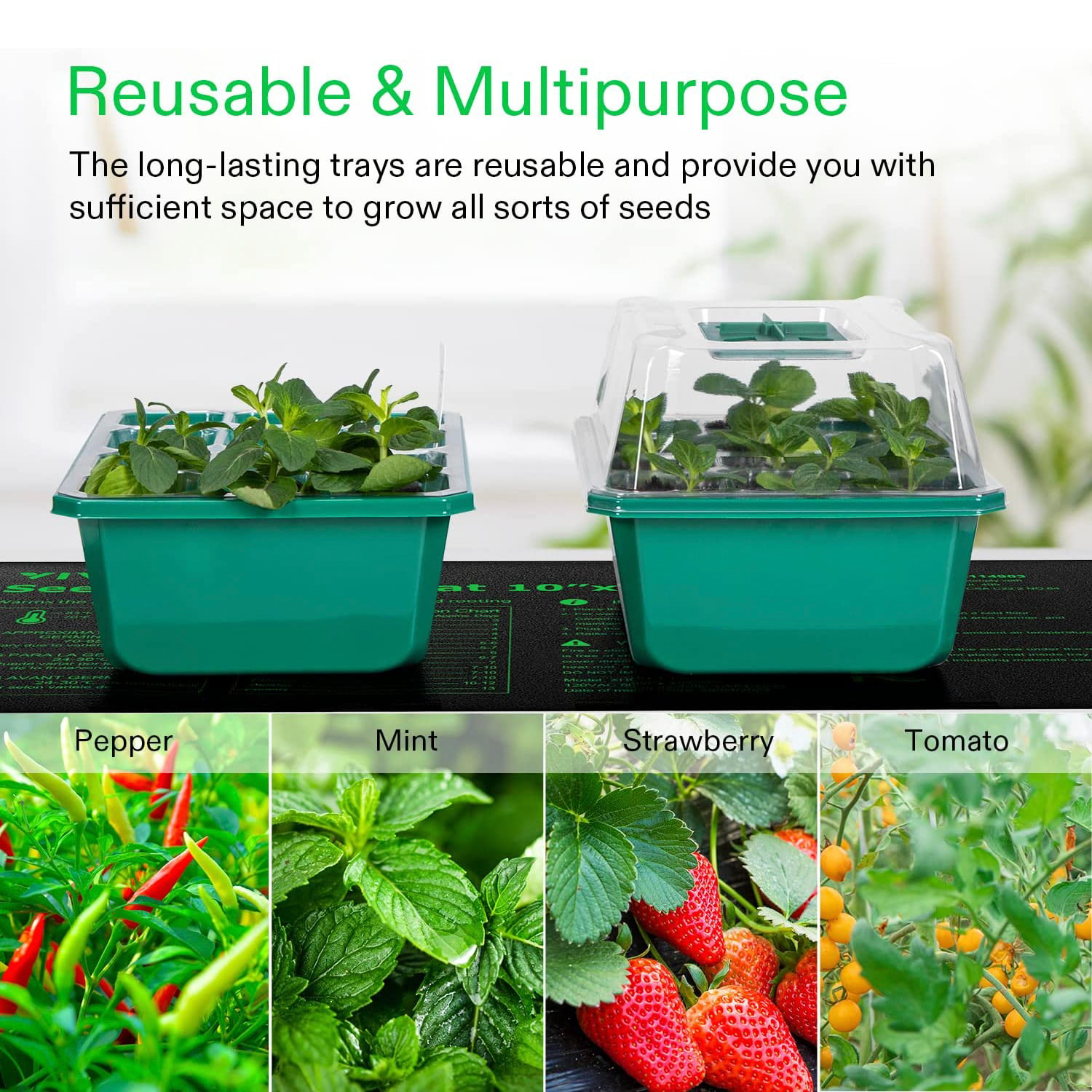 Starter Pot Multi-Pack - Reusable Seed Starting Trays