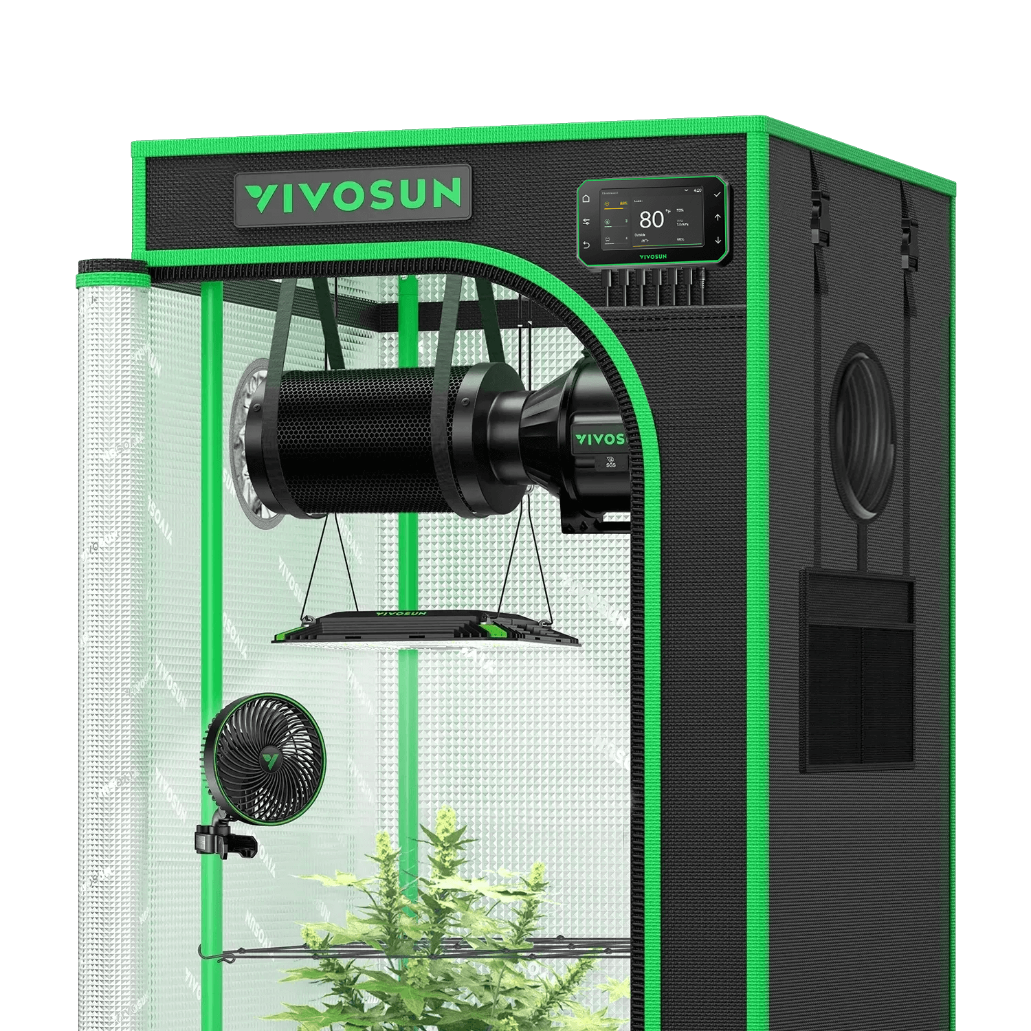 グロウテントセット　VIVOSUN Smart Grow Tent Kit GIY-SGS-22 Pro 2x2, 1-Plant Complete System