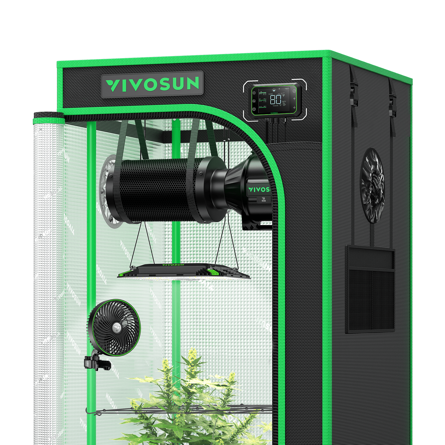 Smart Grow Tent Kit Giy Sgs Pro X Plant Complete System With Wifi E A Controller W