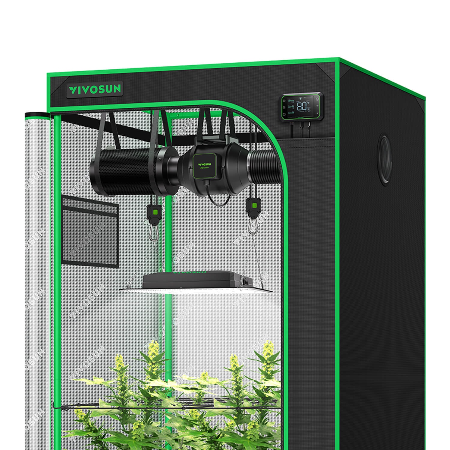 Smart Grow Tent Kit GIY-SE-27 2.7x2.7, 2-Plant Complete System, with ...