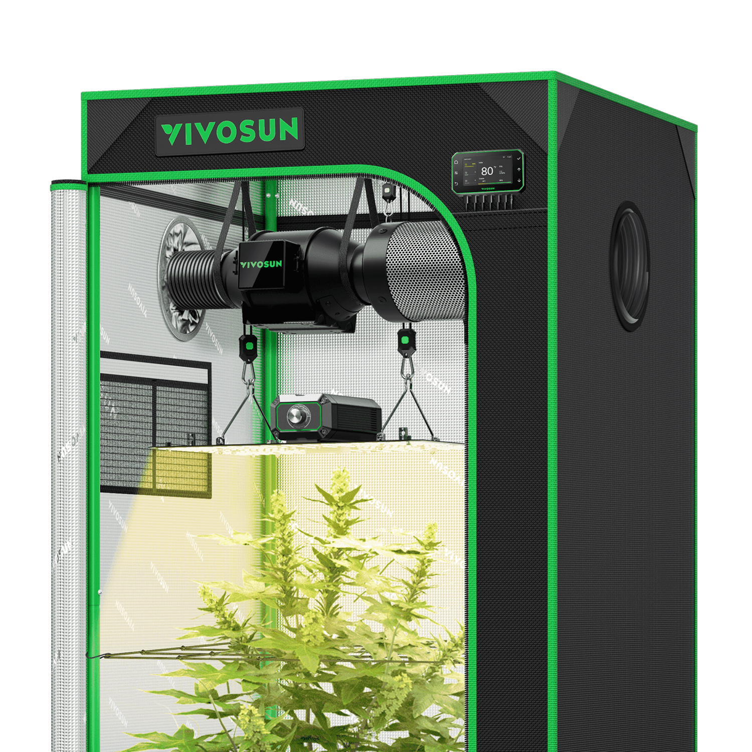 Smart Grow Tent Kit, 2  2ft 1-Plant System, WiFi-Integrated Automatic Grow  System with