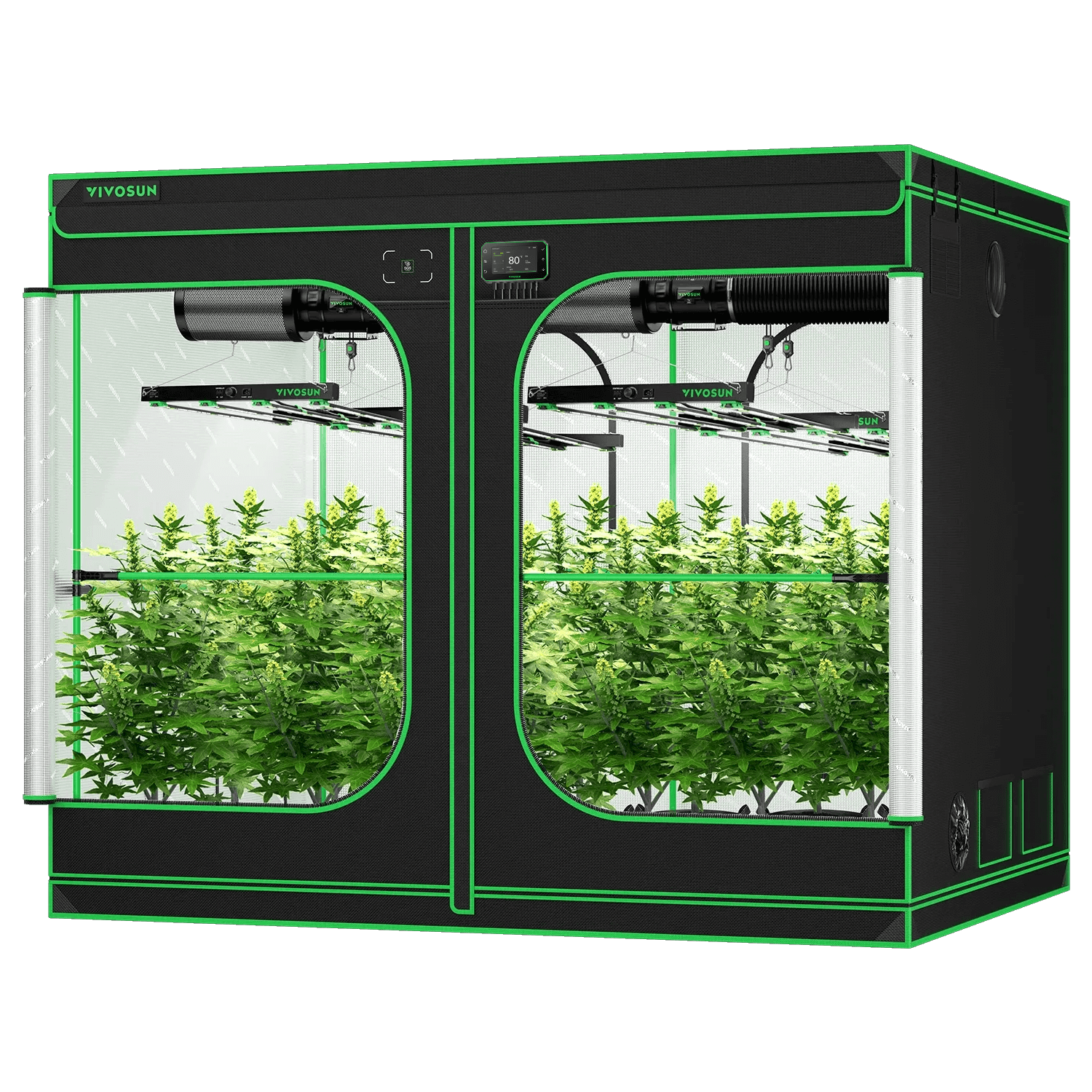 Smart Grow Tent Kit GIY-SGS-88 Pro 8x8, 16-Plant Complete System