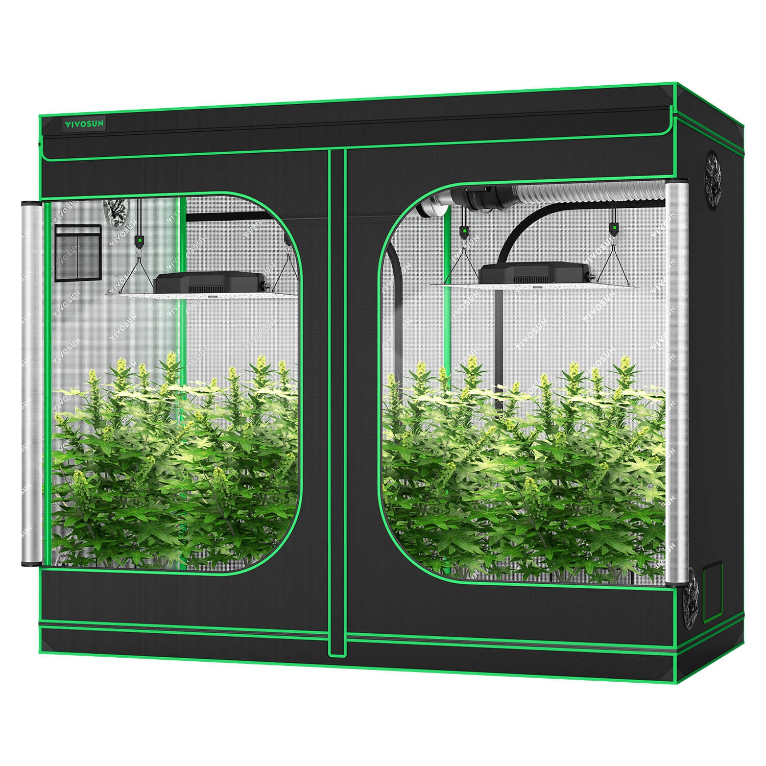 Complete 48 x48 x80 Grow Tent Kit with Dual HPS Lights 300