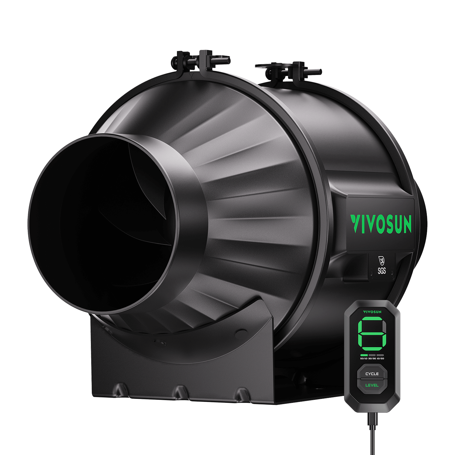 AeroZesh T4 Inline Fan 4″ with E12 Speed Controller, PWM