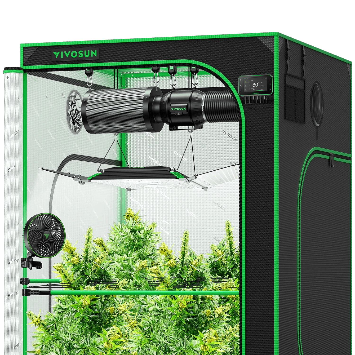 グロウテントセット　VIVOSUN Amazon.com: VIVOSUN 2x2 Grow Tent Kit with Plant Grow Light LED