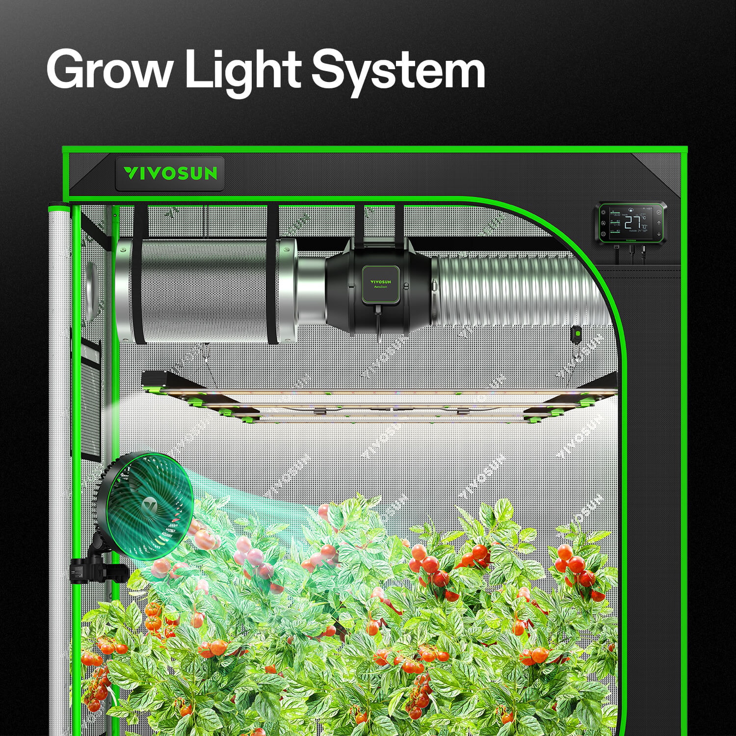 VSFD4500 Full Spectrum LED Grow Light Bar 450W, Detachable Design