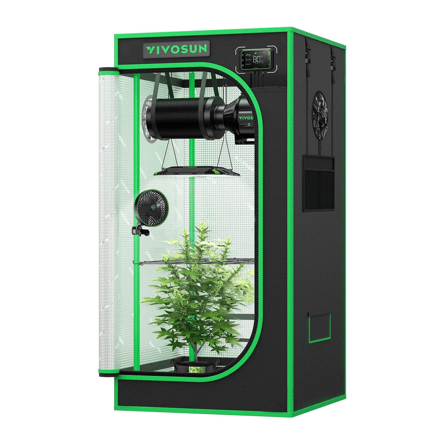 Smart Grow Tent Kit GIY-SGS-33 Pro 3x3, 3-Plant Complete