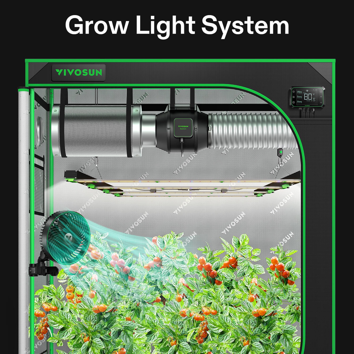 VSFD4500 Full Spectrum LED Grow Light Bar 450W, Detachable
