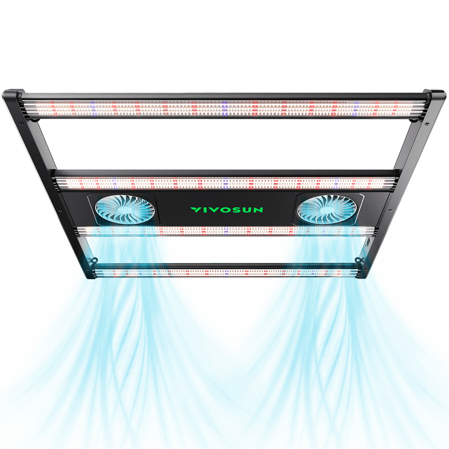 AeroLight 350W LED Grow Light, Indoor Plant Light Bars with Circulation Fan for Grow Tent Cooling Ventilation, Tunable Full Spectrum, Support App Control, GrowHub Compatible, 3x3ft Coverage