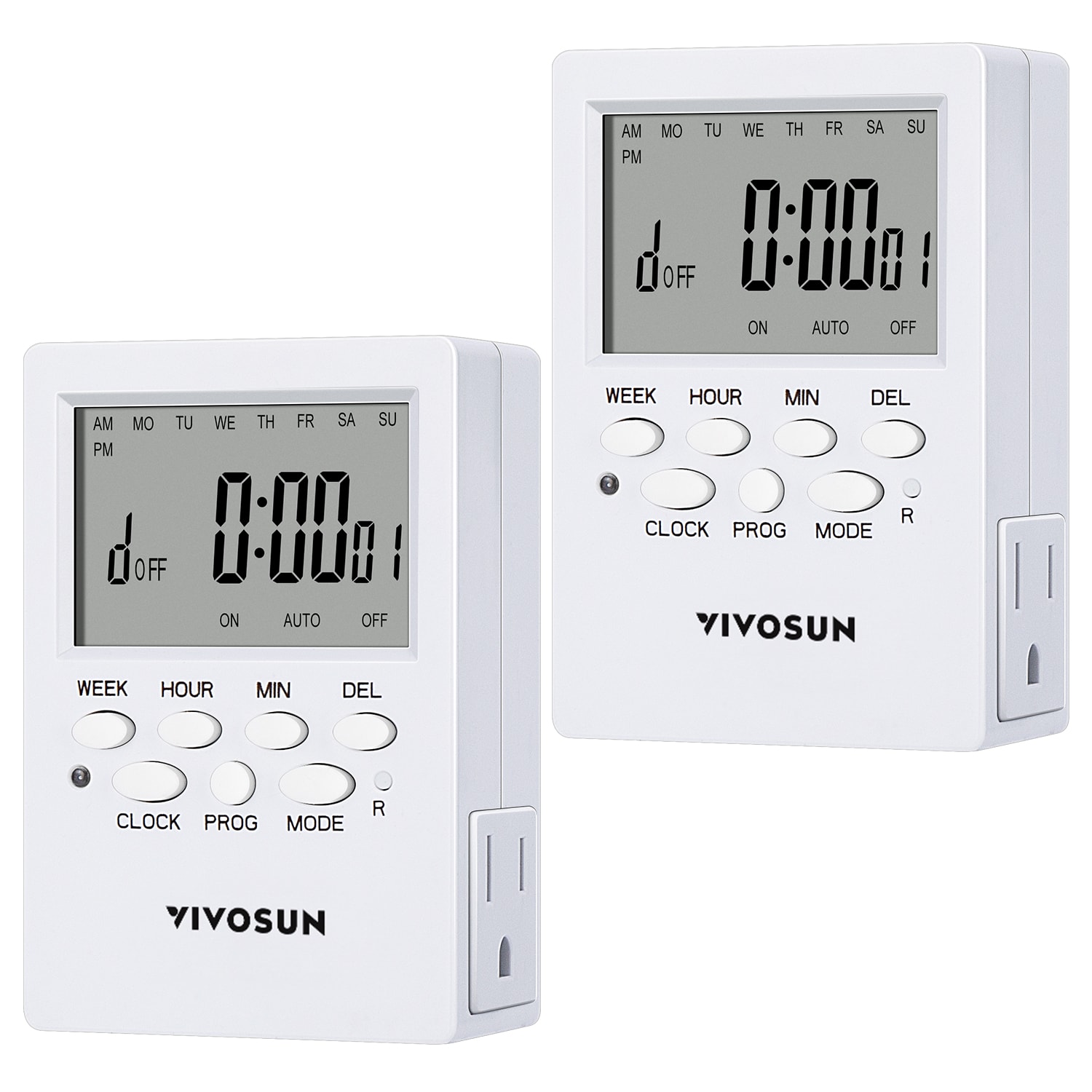 TheLAShop Programmable Indoor Digital Timer Switch UL Listed –