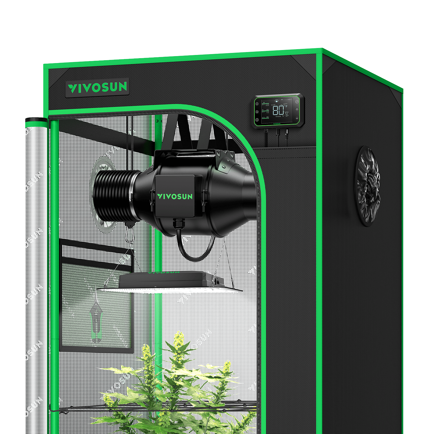 Smart Grow Tent Kit Giy Sgs 33 3x3 3 Plant Complete System With Wifi