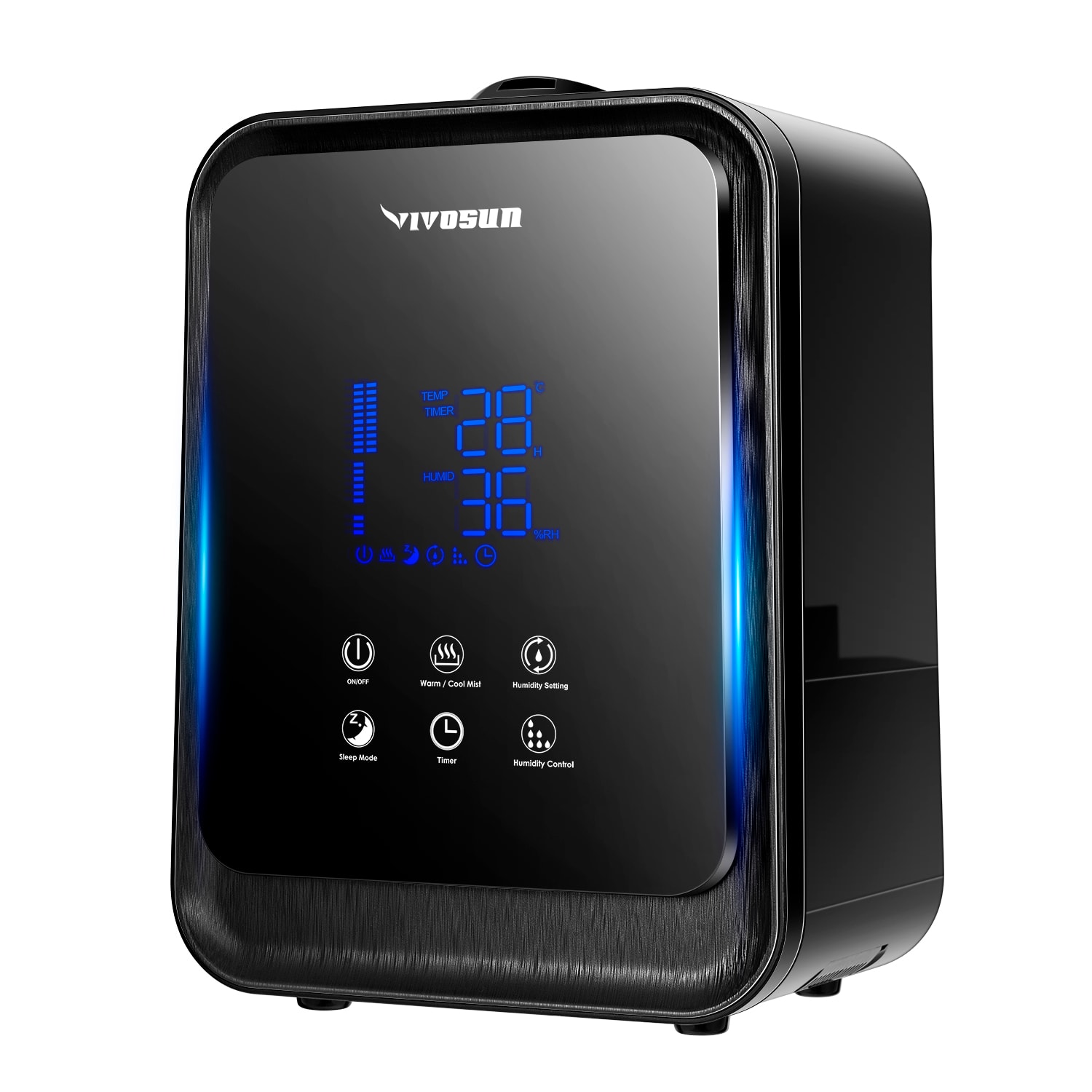 VIVOSUN Air Humidifier 4.5L 2-in-1 Cool & Warm Mist Humidifier, Indoor ...