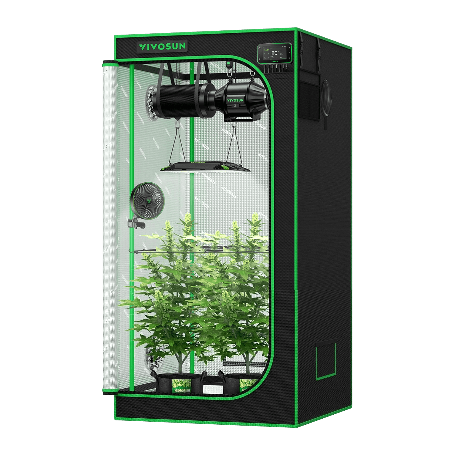 Smart Grow Tent Kit GIY-SGS-22 Pro 2x2, 1-Plant Complete System