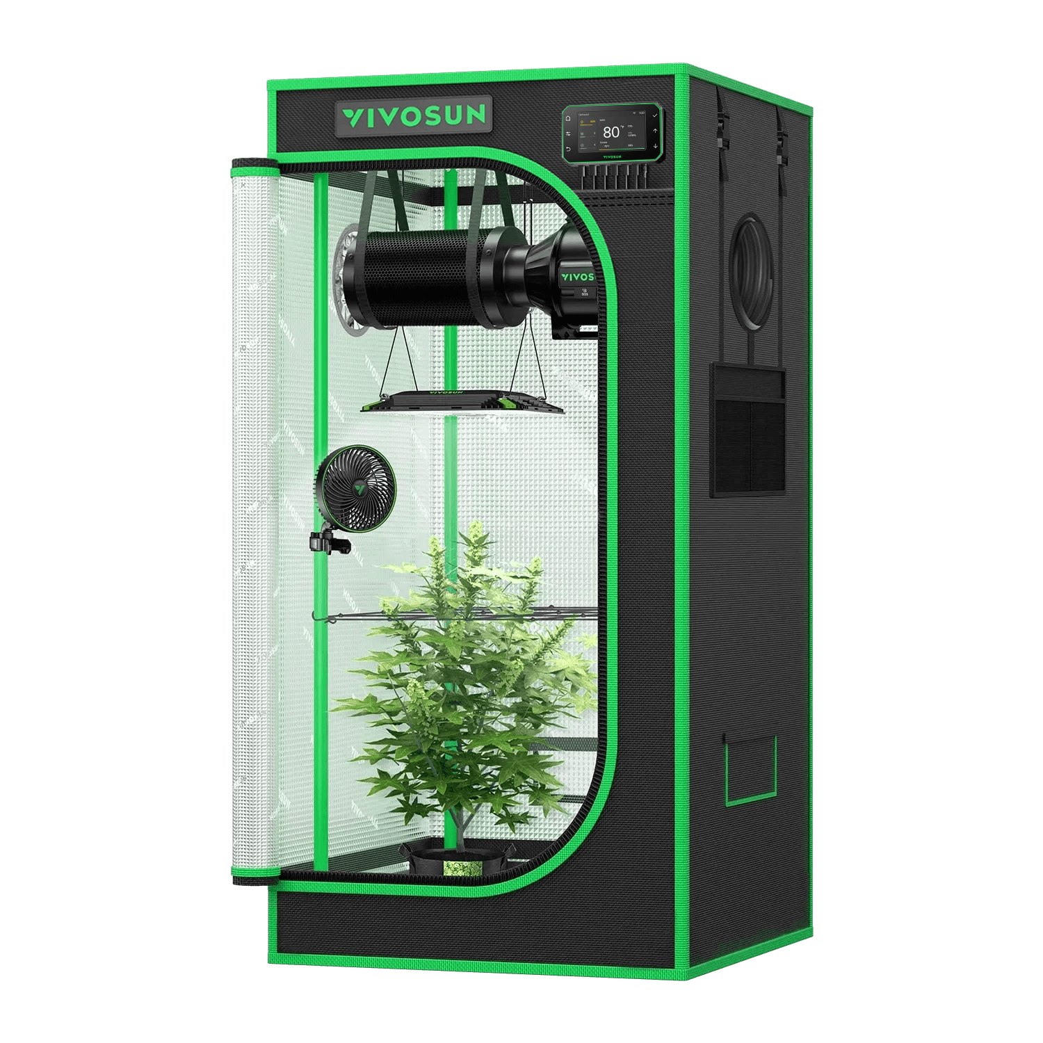 Smart Grow Tent Kit GIY-SGS-22 Pro 2x2, 1-Plant Complete System