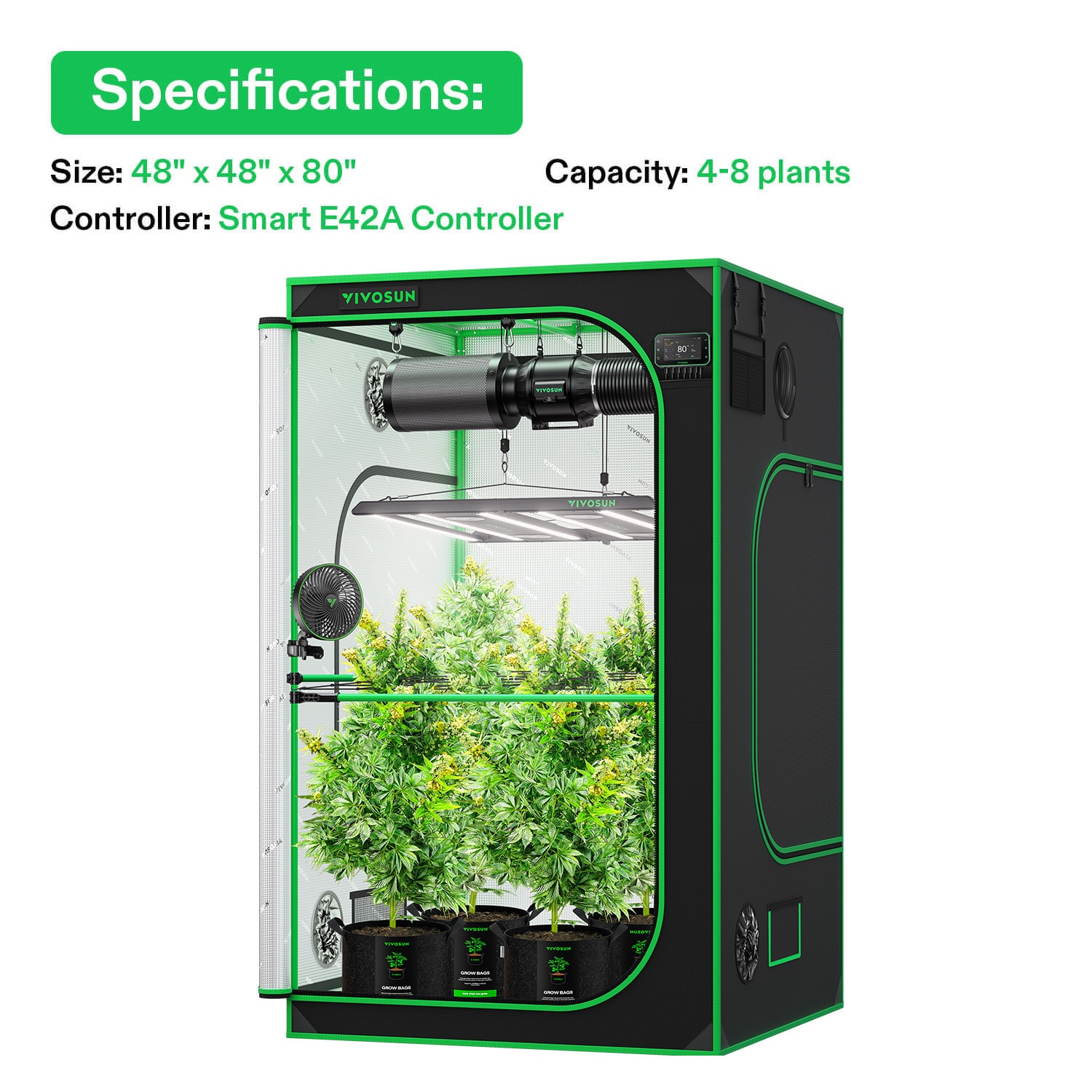 Vivosun Standard Grow Tent Kit GIY-G44 4x4