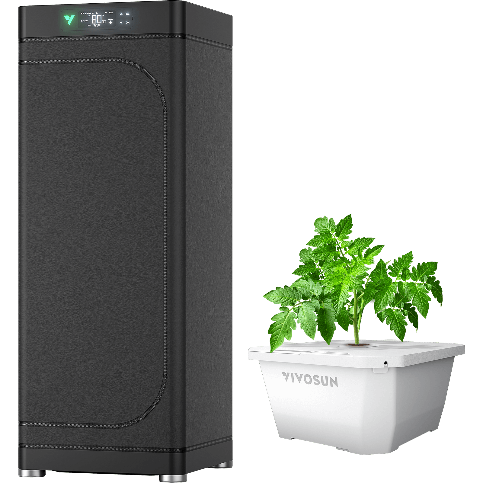 VGrow Smart Hydroponics Kit: Smart Grow Box + DWC Growing System