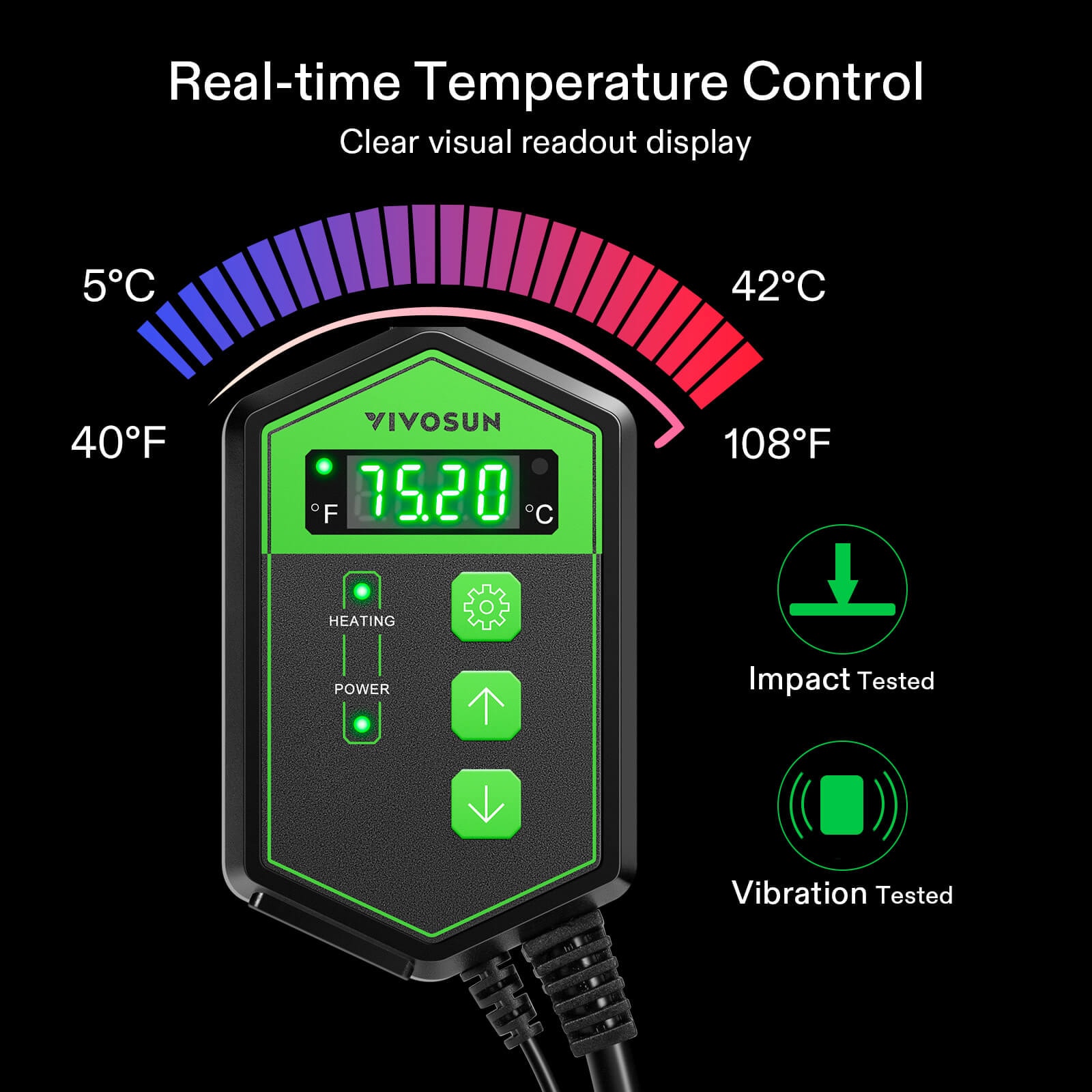 VIVOSUN 330101 Digital Heat Mat Thermostat Instruction Manual