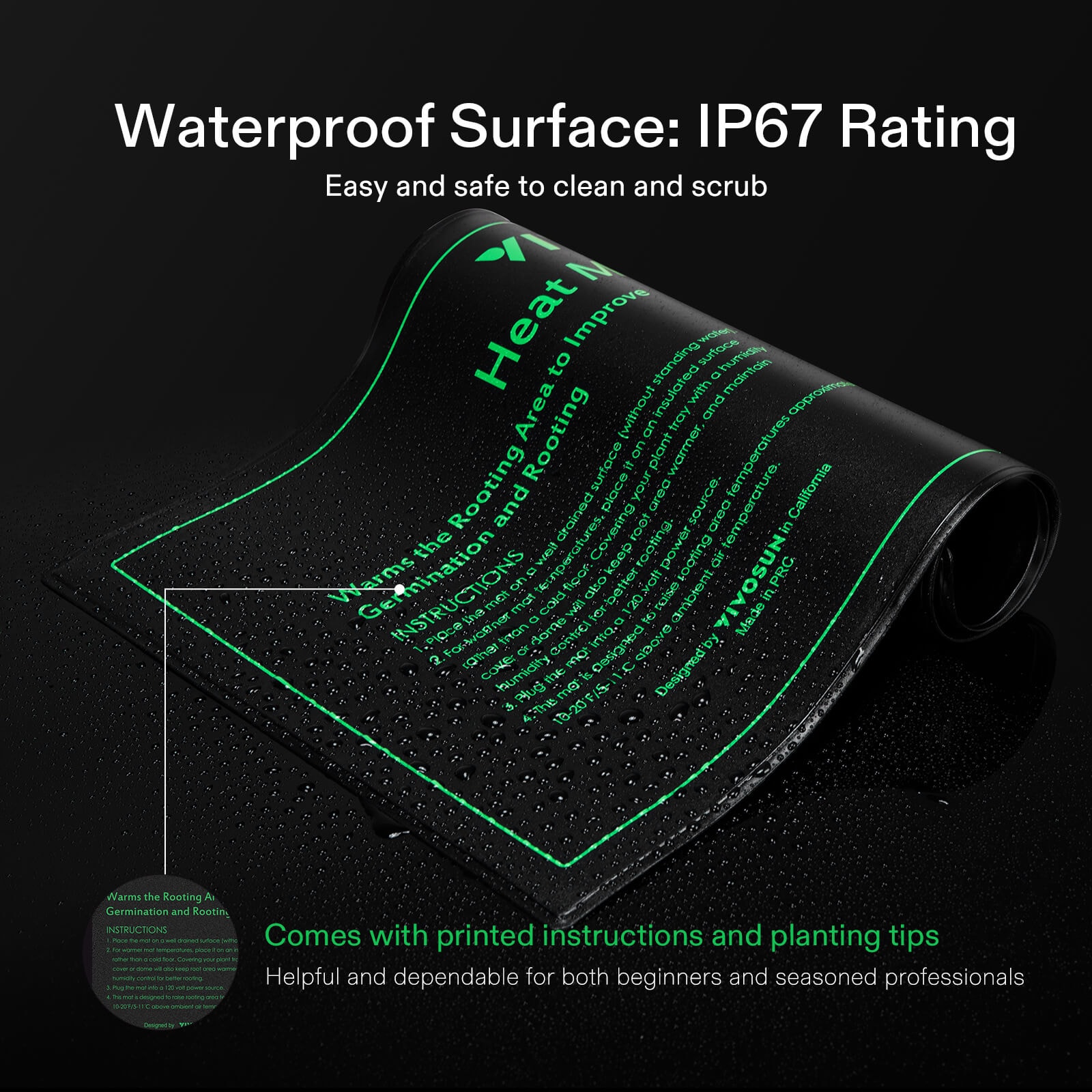 Durable Seedling Heat Mat Warm Hydroponic Heating Pad Waterproof 10*20 -  BN-LINK