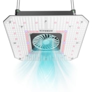 AeroLight 180W LED Grow Light, Indoor Plant Light with Circulation Fan for Grow Tent Cooling Ventilation, Tunable Full Spectrum, Support App Control, GrowHub Compatible, 2.7x2.7ft Coverage