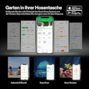 AeroZesh T4 Rohrventilator 10cm mit E42A WLAN-Controller für Temperatur und Feuchtigkeit, PWM-gesteuerter EC-Ventilator für Growbox-Belüftung