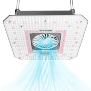 AeroLight 180W LED Grow Light, Indoor Plant Light with Circulation Fan for Grow Tent Cooling Ventilation, Tunable Full Spectrum, Support App Control, GrowHub Compatible, 2.7x2.7ft Coverage