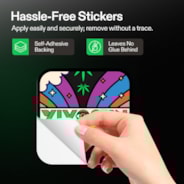 Brand Stickers Featuring Unique Designs, 10 pcs