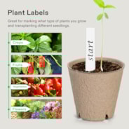 Peat Pots, 120 Packs 3.15-Inch Seed Starting Pots with Drainage Holes