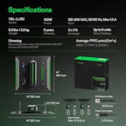 LumaLight LED Grow Light, Full Spectrum Plant Light, 150W Smart Dimmable & High PPFD for Indoor Plants Seedling Vegetables Bloom