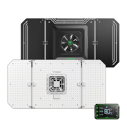 AeroLight Wing AW200SE Full Spectrum LED Grow Light 200W, with Integrated Circulation Fan & GrowHub E42A, Compatible with APP, 3 x 3 Ft. Coverage