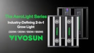 AeroLight 350W LED Grow Light, Indoor Plant Light Bars with Circulation Fan for Grow Tent Cooling Ventilation, Tunable Full Spectrum, Support App Control, GrowHub Compatible, 3x3ft Coverage