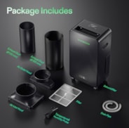 AeroDrain D12 Intelligent Environmental Dehumidifier, up to 12L/day, 2L Water Tank, with Temperature & Humidity Sensor Probe