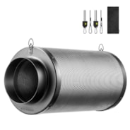 8-Inch Air Carbon Filter for Odor Control, Black
