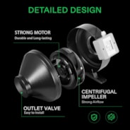 Air Filtration Kit Z8 8″, Inline Fan Z8 with Variable Speed Controller, Carbon Filter & Ducting Combo