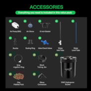 5 Gallon DWC Hydroponic System Kit (1 Bucket, Black)